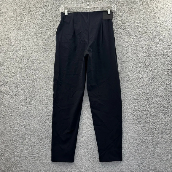 ADAY Turn It Up Pants High Rise Ankle Tapered Leg Trousers Black Women XS x 27.5 - Picture 2 of 7